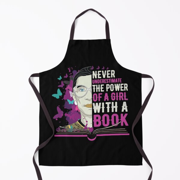 Item preview, RBG Never Underestimate Girl With a Book T-Shirt designed and sold by RBG1933Tee.