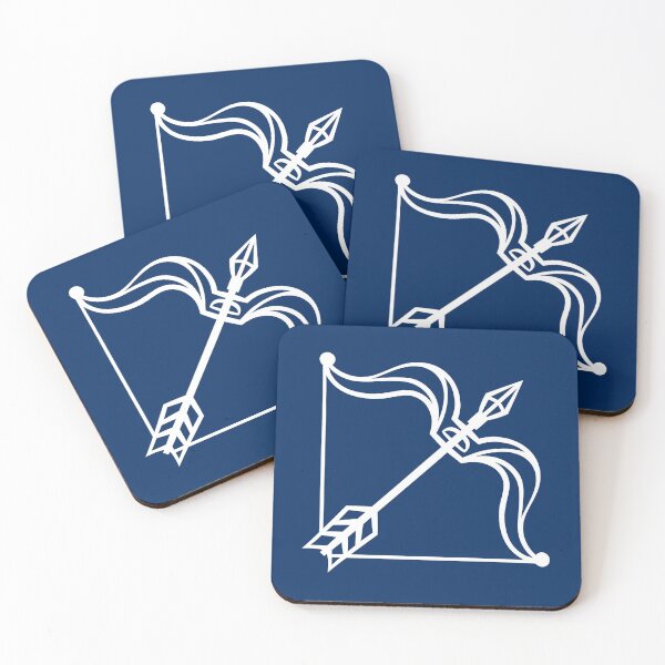 Item preview, Sagittarius Sign on Navy Blue Background designed and sold by cgroenewald.