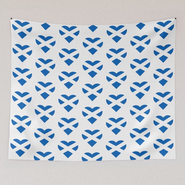 Item preview, Scotland Flag Heart designed and sold by uni-que-designs.