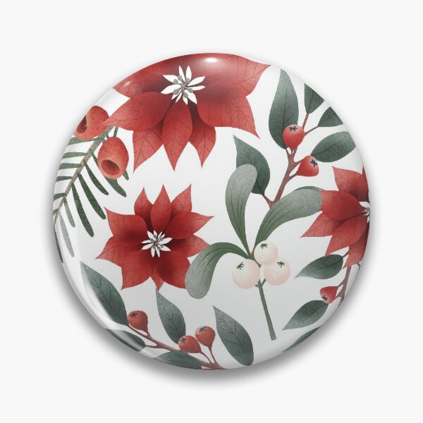 Item preview, Poinsettia Christmas Motif designed and sold by paperwillow.