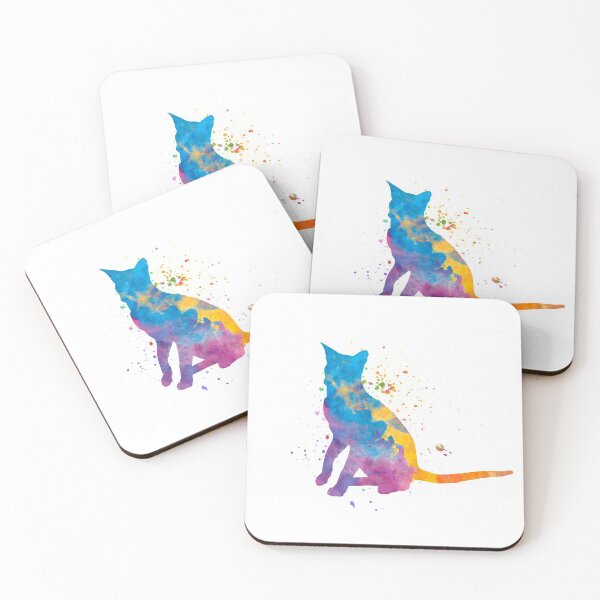 Item preview, Oriental cat in watercolor designed and sold by paulrommer.