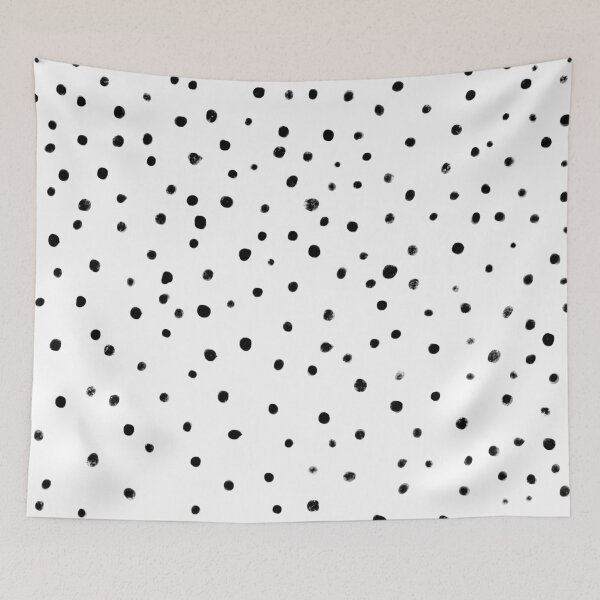 Item preview, black dots pattern illustration designed and sold by PinkNounou.
