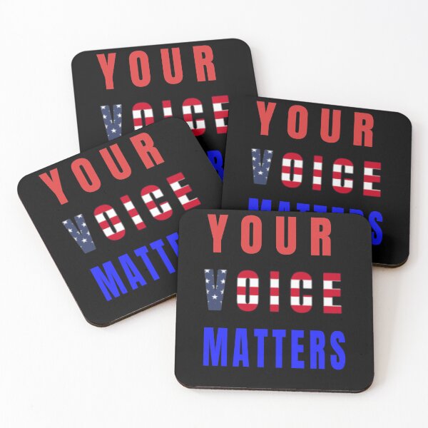 Item preview, Your Voice Matters - Your Vote Matters designed and sold by Tovahblue.
