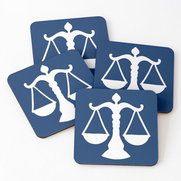 Item preview, Libra Sign On Navy Blue Background designed and sold by cgroenewald.
