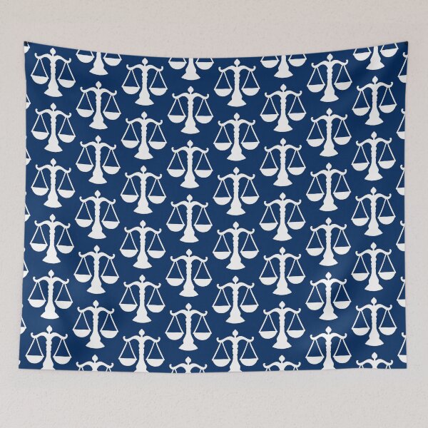 Item preview, Libra Sign On Navy Blue Background designed and sold by cgroenewald.