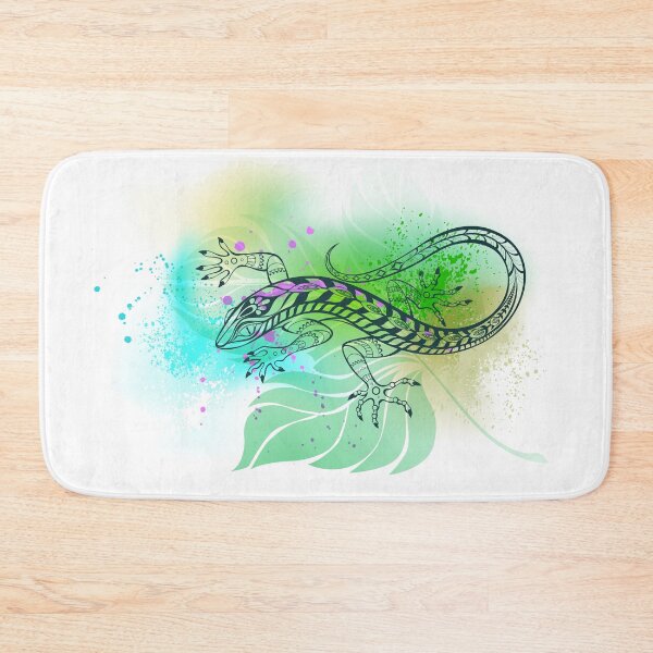 Item preview, Contour Lizard on Leaf designed and sold by Blackmoon9.