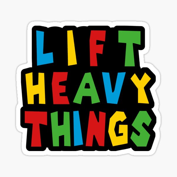 Item preview, Lift Heavy Things in Cartoon Style designed and sold by madtoyman.