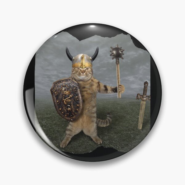 Item preview, Cute Viking Cat Warrior designed and sold by Orkneyology.