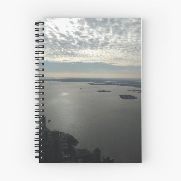Item preview, Aerial View, Ellis Island, Statue of Liberty, New Jersey, Hudson River, New York Harbor, One World Observatory, World Trade Center Observation Deck, Lower Manhattan, New York City designed and sold by lenspiro.