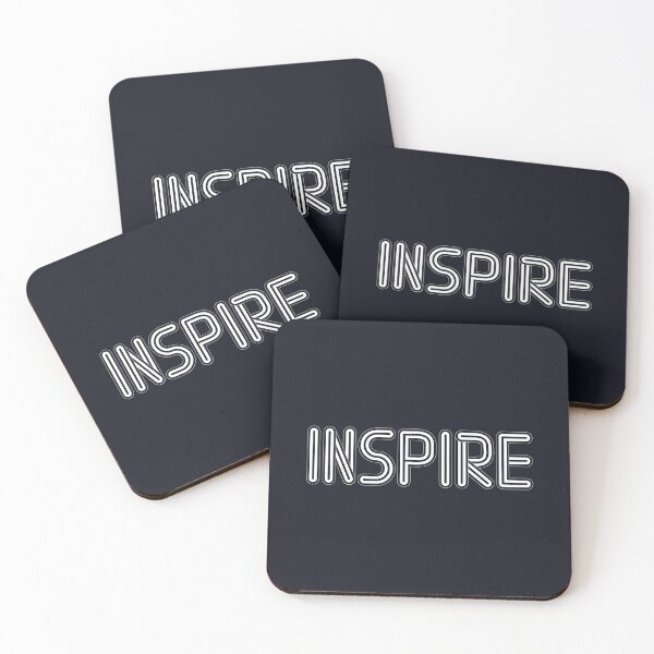 Item preview, White Inspire Line Typography  designed and sold by Designhub1000.