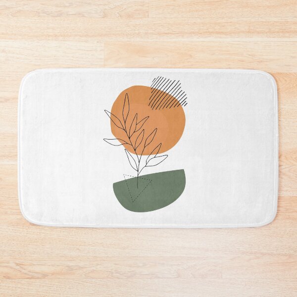 Item preview, Black Plant Collage- Nature and Geometry- Plant Lover designed and sold by A. P..