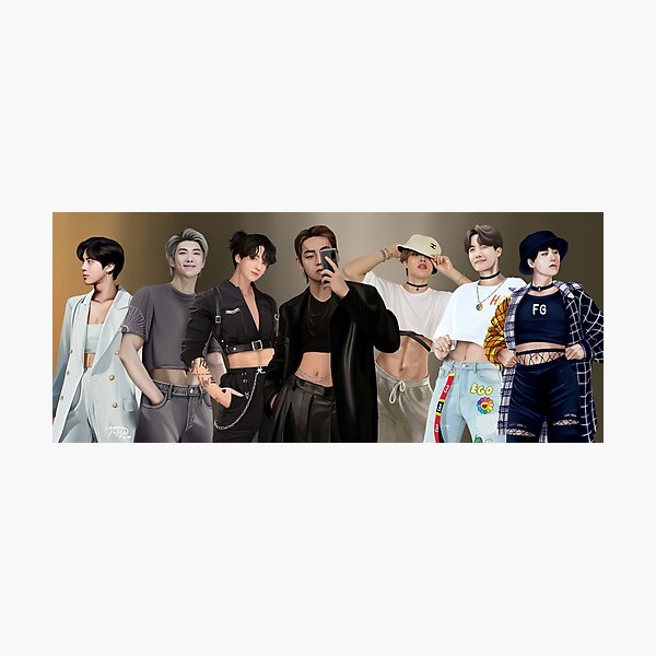 BTS Crop Top series Photographic Print