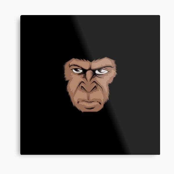 Gorilla Funny Face Wall Art Redbubble - gorilla suit roblox