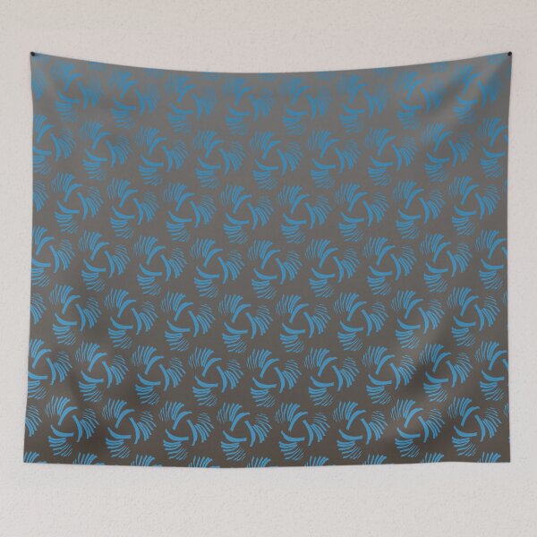 Item preview, Modern turquoise triangular pattern on a gradient taupe background  designed and sold by PetaJaneHome.