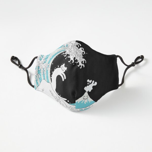 Psychodelic Kunagawa Surfer Cat Fitted 3-Layer