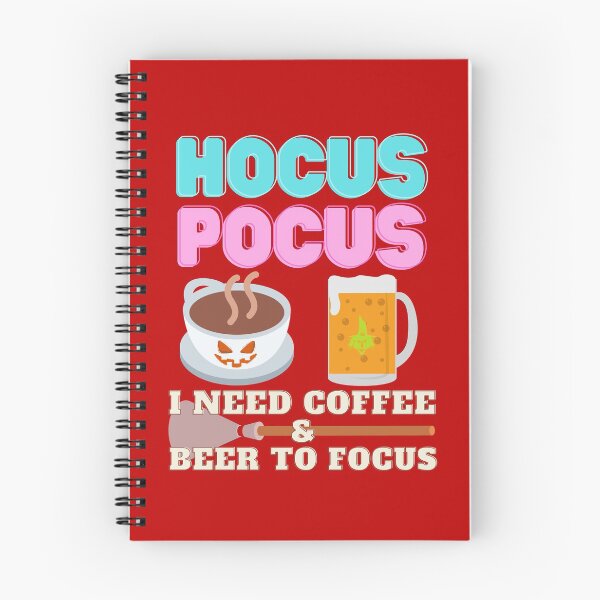 Item preview, Hocus Pocus I Need Coffee & Beer To Focus: Halloween Party Funny Meme designed and sold by LevelUpMerch.
