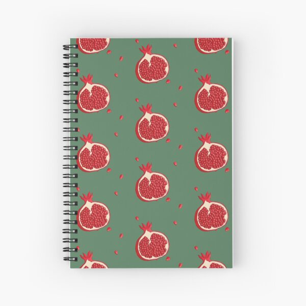 Pomegranate Green Spiral Notebook