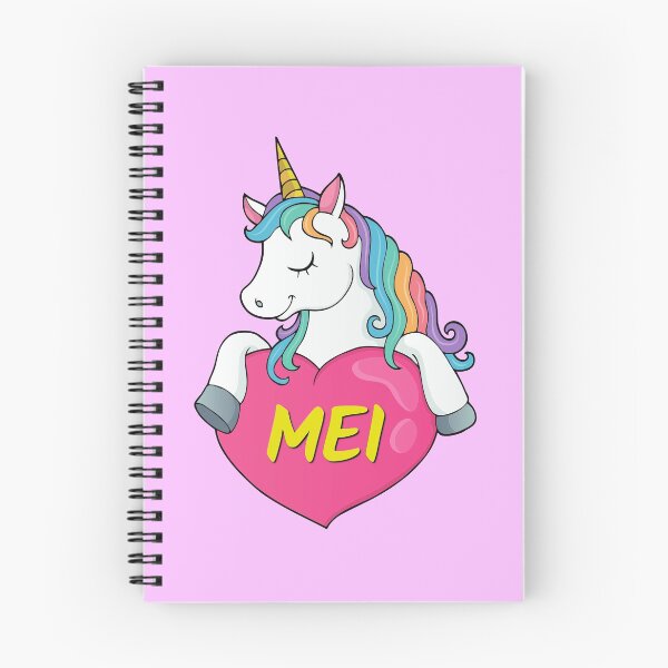Item preview, Mei Personalized Cute Unicorn Heart designed and sold by Suphiss.