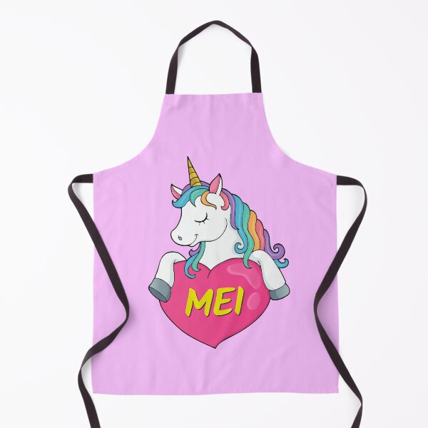 Item preview, Mei Personalized Cute Unicorn Heart designed and sold by Suphiss.
