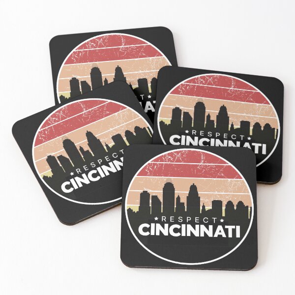 Item preview, Respect Cincinnati Distressed Silhouette Of City designed and sold by juvajay.