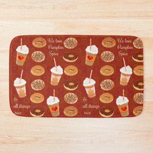 Item preview, Pumpkin spice latte and pumpkin spice doughnuts designed and sold by MagentaRose.