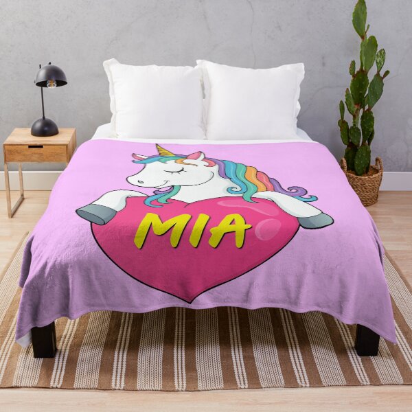 Item preview, Mia Personalized Cute Unicorn Heart designed and sold by Suphiss.