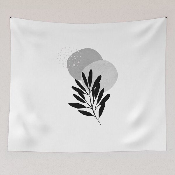 Item preview,  Black Plant Collage- Nature and Geometry- Plant Lover designed and sold by A. P..