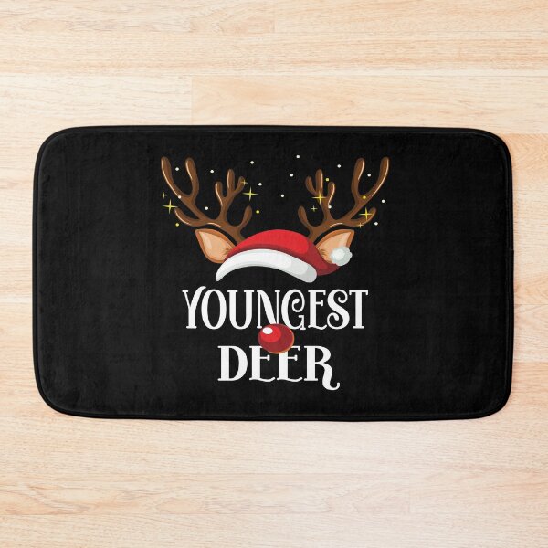 Item preview, Youngest Deer Family Matching Christmas Reindeer Party graphic designed and sold by Grabitees.