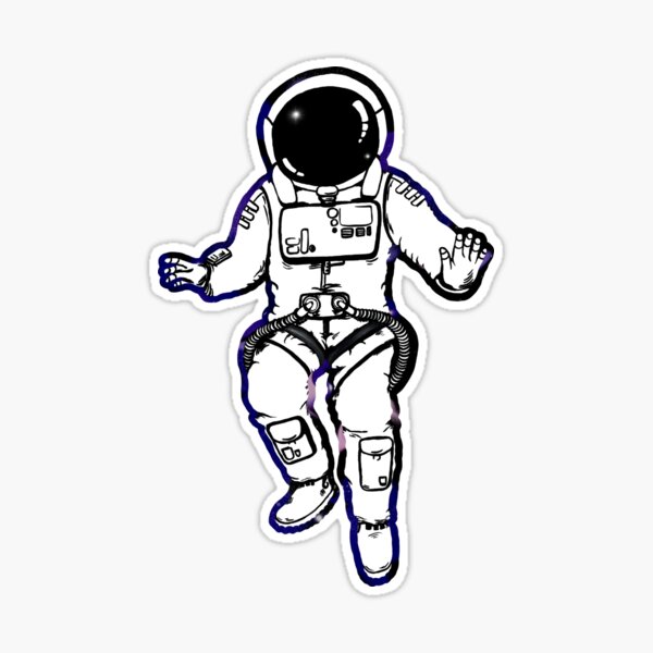Spaceman - Astronaut Sticker for Sale by JMelissaArt