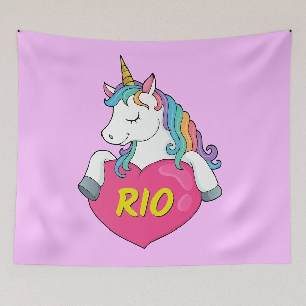 Item preview, Rio Personalized Cute Unicorn Heart designed and sold by Suphiss.
