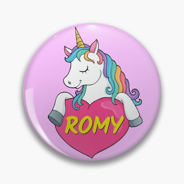 Item preview, Romy Personalized Cute Unicorn Heart designed and sold by Suphiss.