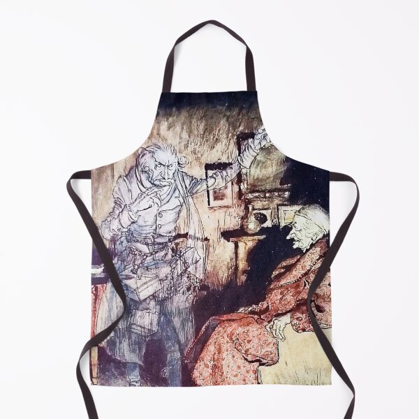 Item preview, The Ghost of Jacob Marley with Scrooge - Arthur Rackham from Dickens designed and sold by Vintage Designs +.