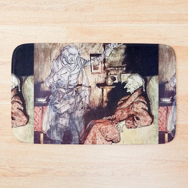 Item preview, The Ghost of Jacob Marley with Scrooge  - Arthur Rackham from Dickens designed and sold by Vintage Designs +.