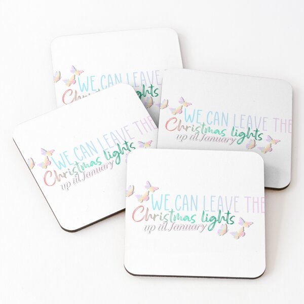 Item preview, “We can leave the Christmas lights up til January’ lyric design  designed and sold by amyapplez.