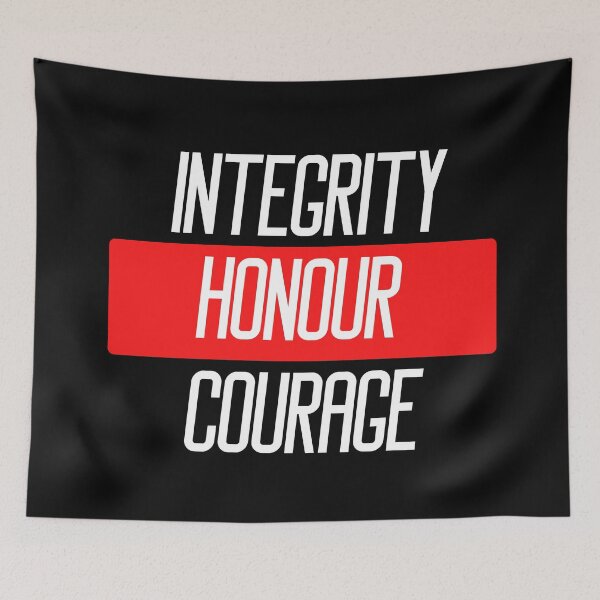 Item preview, Integrity honour courage Police quotes designed and sold by OneTimeEngineer.