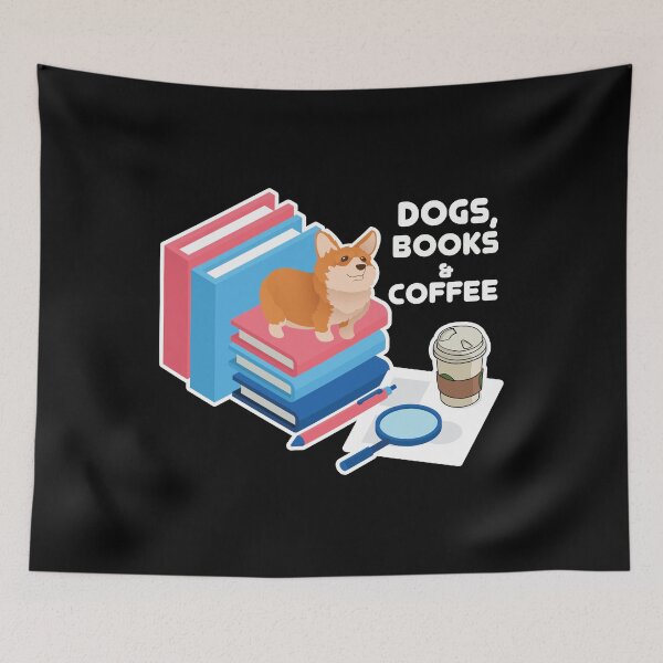 Item preview, DOGS, BOOKS & COFFEE design designed and sold by noahs-shop.