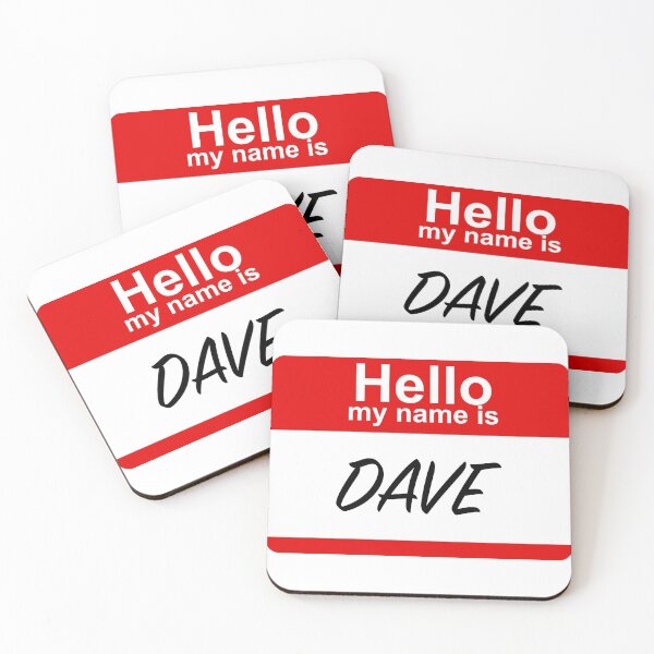 Item preview, My Name is Dave - The Office Jim Halpert Halloween Costume - Adult Unisex Outfit Joke Funny 2020, Cast, Actors and Characters designed and sold by qualityprinting.