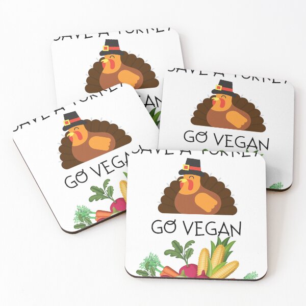 Item preview, Save a turkey Go vegan designed and sold by Mommaspouch.