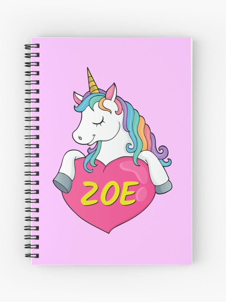 Cuaderno de espiral personalizado con diseño de unicornio lindo y sin  preocupaciones, cuaderno personalizado para niños, adolescentes, niñas,  mujeres