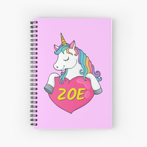 Teens Girls Personalized Cute No Worries Unicorn Pattern Spiral Notebook Kids Gifts Women Custom Notebook for for Kid 