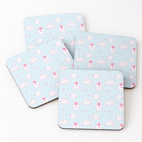 Item preview, Cute Galaxy Pattern / Kawaii Seamless Pattern / UFO / Cute Astronaut / Saturn designed and sold by Cristina Quero.