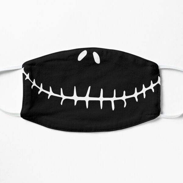 Jack Skellington Mask , Splatter Face Mask | Nightmare smiling | Adult Kid Face Flat Mask