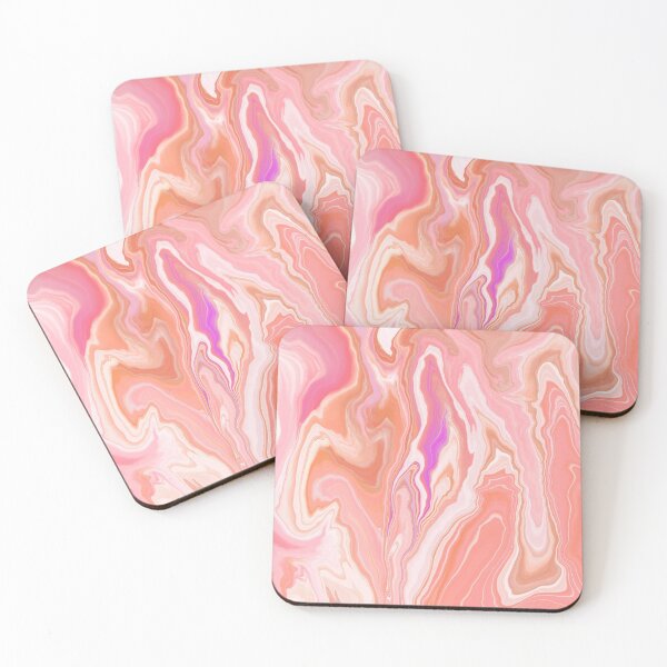 Item preview, Peach Abstract Marble Pattern designed and sold by Squarebird.