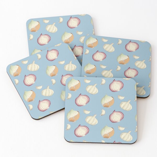 Item preview, Onions and Garlic Blue designed and sold by Annelizard.