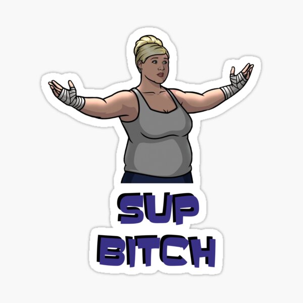 Pam Poovey Season 11 Archer Fighting fx Sticker