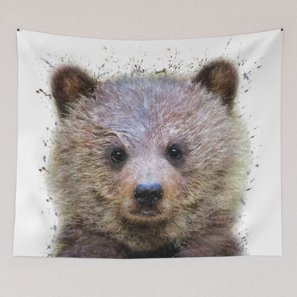 Item preview, Baby bear watercolor animals nursery decor designed and sold by DelzStudio.