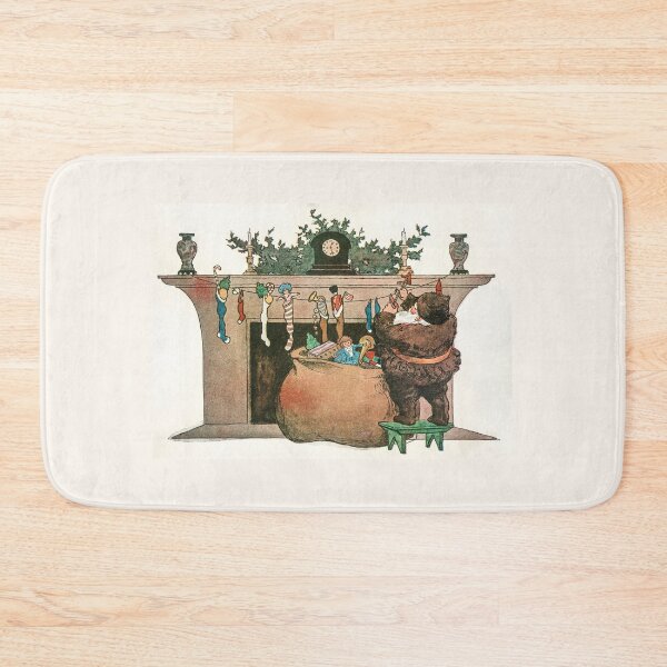 Item preview, Chrsitmas Fireplace Scene With Father Christmas designed and sold by iamhewho.