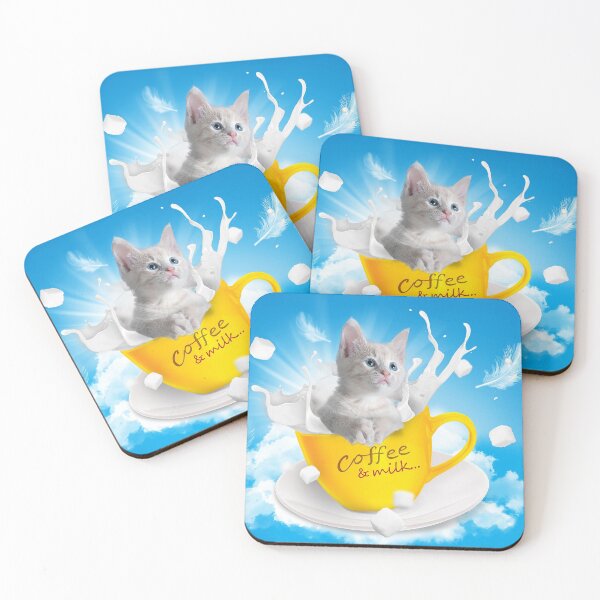 Item preview, A cat in a coffee and milk cup designed and sold by cmphotographs.