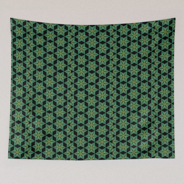 Item preview, Traditional Beads for Africa, African beadwork Snowflake green designed and sold by ZenArt-Fern.