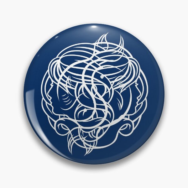 Item preview, Gemini Sign On Navy Blue Background designed and sold by cgroenewald.